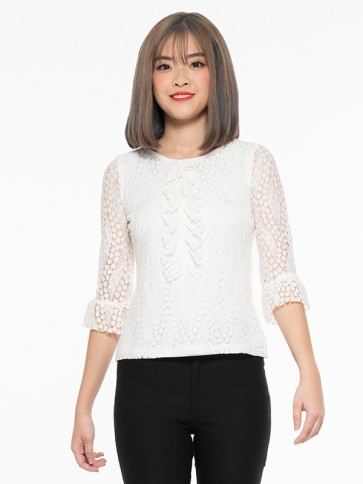 White Lace Top - T37575