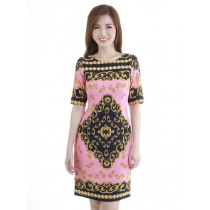 Pink Short Dress- D38439